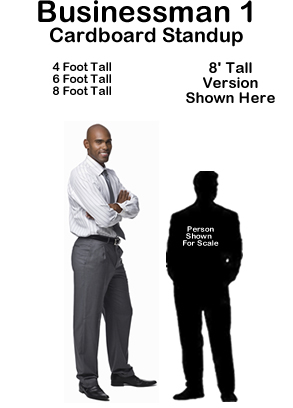 Businessman 1 Cardboard Cutout Standup Prop