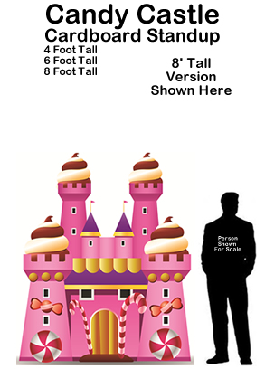 Candy Castle Cardboard Cutout Standup Prop