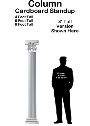 Column Cardboard Cutout Standup Prop