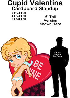  Cupid Valentine Cardboard Cutout Standup Prop