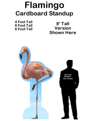 Flamingo Cardboard Cutout Standup Prop