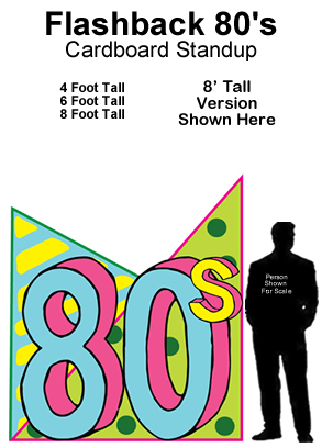 Flashback 80s Cardboard Cutout Standup Prop