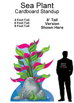 Sea Plant Cardboard Cutout Standup Prop  