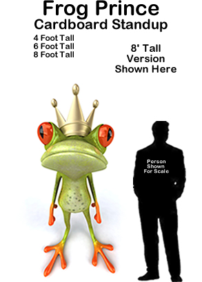 Frog Prince Cardboard Cutout Standup Prop