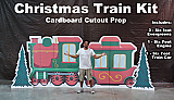  Christmas Train Kit Cardboard Cutout Standup Prop