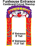 Funhouse Entrance Cardboard Cutout Standup Prop