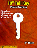 10 Inch Key Foam Shape Silhouette