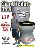 Giant Toilet Bowl/Commode Foam Prop