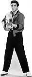 Elvis Black and White - Elvis Cardboard Cutout Standup Prop