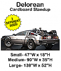 Delorean Cardboard Cutout Standup Prop 