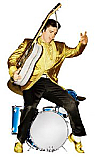 Elvis Drums (Talking) - Elvis Cardboard Cutout Standup Prop