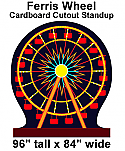 Carnival Ferris Wheel Cardboard Cutout Standup Prop