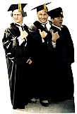 Three Stooges Graduates - The Three Stooges Cardboard Cutout Standup Prop
