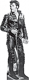 Elvis Black Leather - Elvis Cardboard Cutout Standup Prop