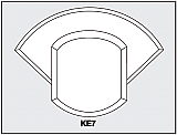 KE7 - Architectural Foam Shape - Keystone