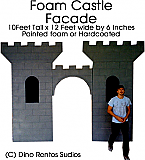 Giant Foam Castle Facade Prop