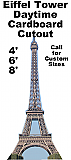 Eiffel Tower Daytime Cardboard Cutout Standup Prop