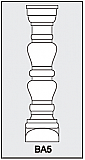 BA5 - Architectural Foam Shape - Baluster