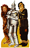 Lion, Tin Man, and Scarecrow - The Wizard of Oz Cardboard Cutout Standup Prop