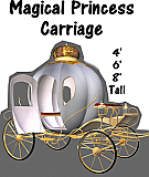 Magical Princess Carriage Cardboard Cutout Standup Prop