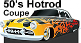 50's Hotrod Coupe Cardboard Cutout Standup Prop