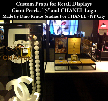 CHanel USA custom made retail store display props